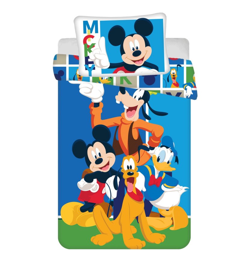 Povlečení do postýlky Mickey and Friends baby 100x135, 40x60 cm - Licenční povlečení do postýlky