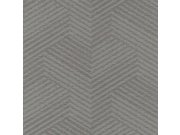 Geometrická metalická hnědo-šedá vliesová tapeta EE2103 | Elementum | Grandeco