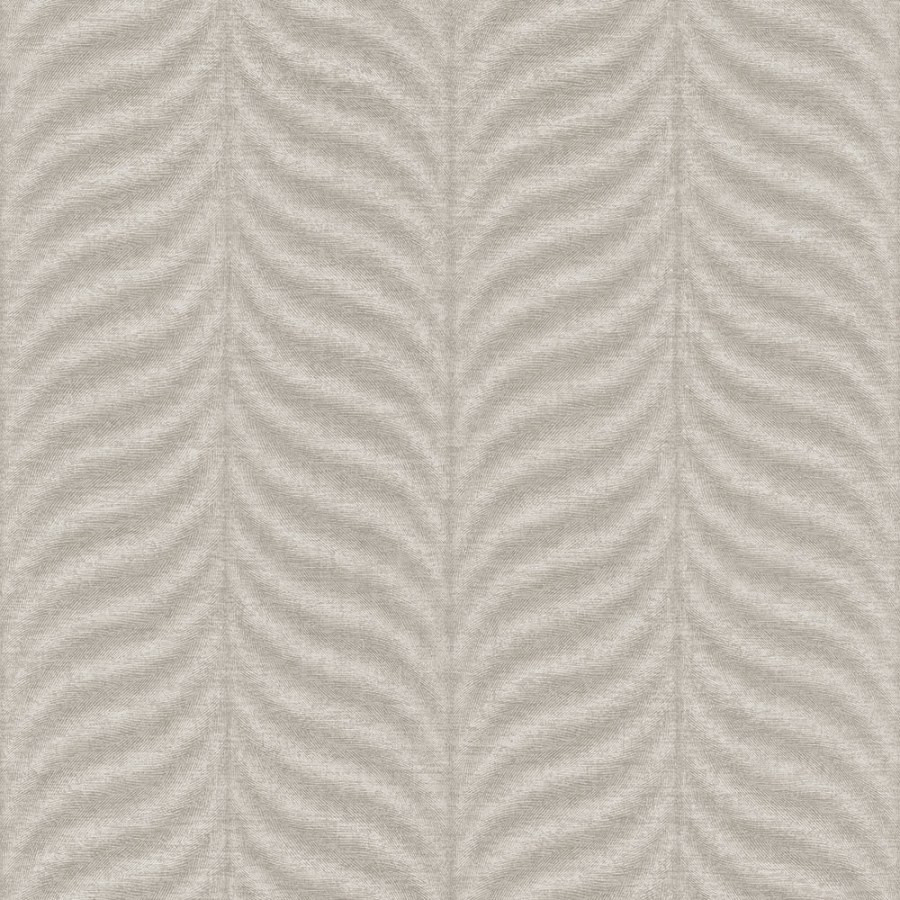 Hnědo-béžová vliesová tapeta | grafický vzor peříček EE1303 | Lepidlo zdarma