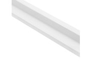 Zakončovací profil k dekoračním lamelám bílý pravý L0101R, 270 x 3,6 x 1,2 cm Dekorační 3D lamely
