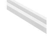 Zakončovací profil k dekoračním lamelám bílý levý L0101L, 270 x 2,3 x 1,2 cm Dekorační 3D lamely