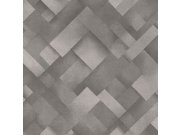 Šedá geometrická vliesová omyvatelná tapeta na zeď 235807 | Lepidlo zdarma Tapety Vavex - Tapety Premium Selection