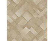 Béžová geometrická vliesová omyvatelná tapeta na zeď 235807 | Lepidlo zdarma Tapety Vavex - Tapety Premium Selection