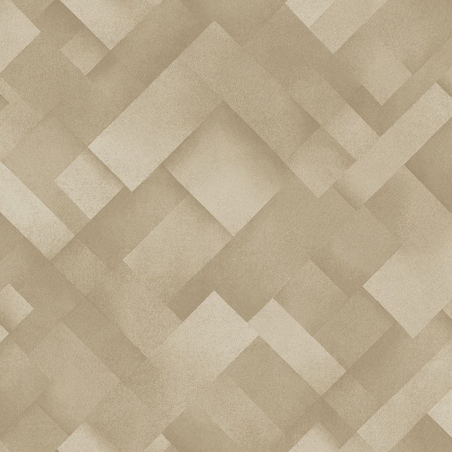 Béžová geometrická vliesová omyvatelná tapeta na zeď 235807 | Lepidlo zdarma - Tapety Premium Selection