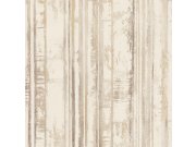 Béžová pruhovaná vliesová omyvatelná tapeta na zeď 229607 | Lepidlo zdarma Tapety Vavex - Tapety Premium Selection