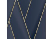 Plava geometrijska periva tapeta od flisa 234801 | Ljepilo besplatno