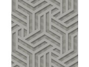 Siva geometrijska periva tapeta od flisa 235009 | Ljepilo besplatno
