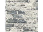 Vliesová tapeta šedá cihlová zeď A58102 | Lepidlo zdarma