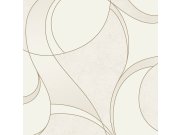 Geometrická bílá vliesová tapeta A57215 | Lepidlo zdarma