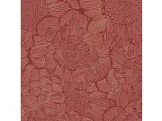Vínová vliesová tapeta s květy A56402 | Lepidlo zdarma
