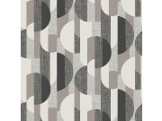 Geometrická šedá vliesová tapeta A56301 | Lepidlo zdarma