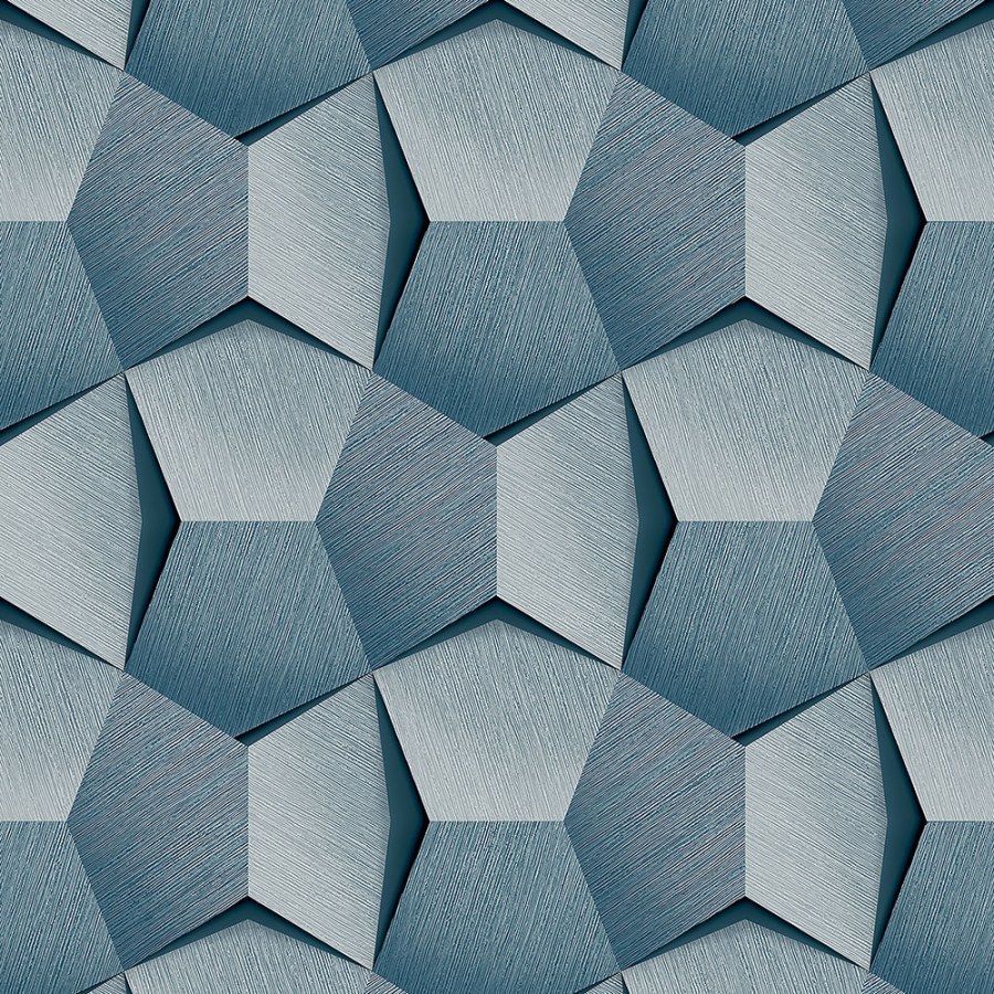 Geometrická modrá vliesová tapeta A54603 | Lepidlo zdarma - Tapety Vavex 2024