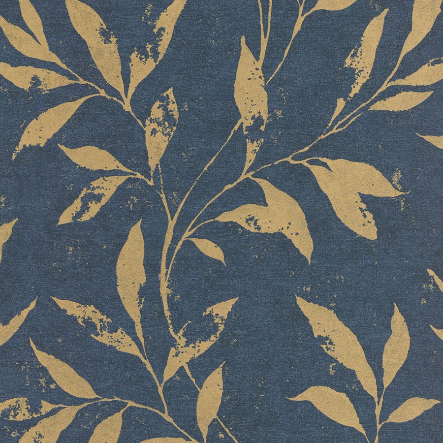 Modrá vliesová tapeta s květy A48302 | Lepidlo zdarma - Tapety Vavex 2024