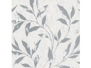 Bílo-šedá vliesová tapeta s květy A48301 | Lepidlo zdarma Tapety Vavex - Tapety Vavex 2024