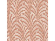 Cihlově červená vliesová tapeta s ornamenty A53301 | Lepidlo zdarma