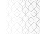 Geometrická bílá vliesová tapeta 104121 | Lepidlo zdarma
