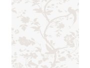 Vliesová tapeta na zeď s béžovými květinami a ptáčky 113391 | Lepidlo zdarma Tapety Vavex - Tapety Graham & Brown - Tapety Laura Ashley