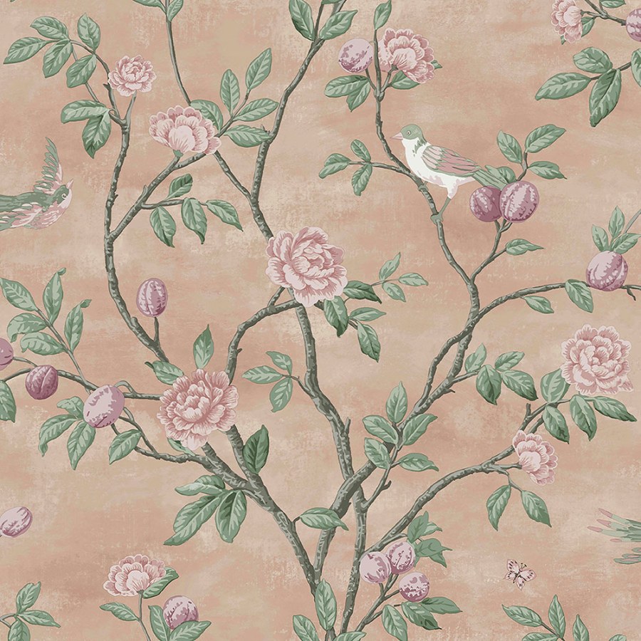 Vliesová tapeta na zeď s květinami a ptáčky 1133972 | Lepidlo zdarma - Tapety Laura Ashley