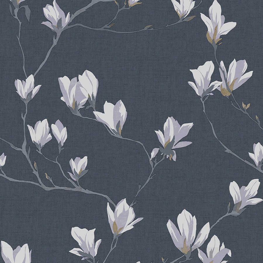 Vliesová tapeta s květy magnólií 113355 | Lepidlo zdarma - Tapety Laura Ashley