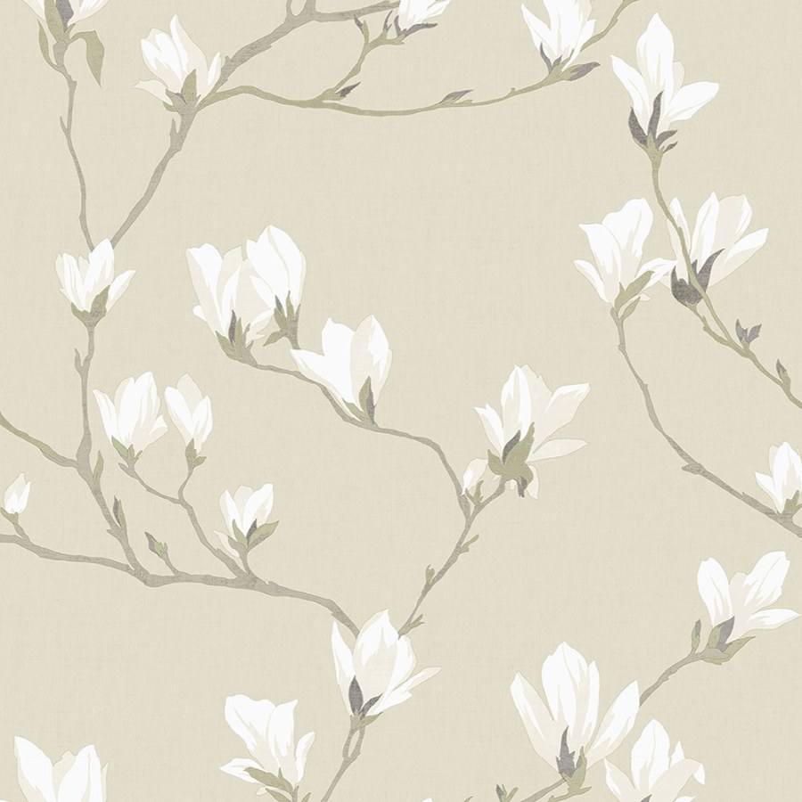 Vliesová tapeta s květy magnólií 113353 | Lepidlo zdarma - Tapety Laura Ashley