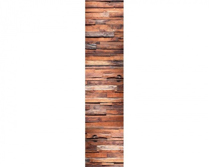 DS-007 Samolepící tapeta DŘEVĚNÁ ZEĎ - samolepící dekorační pás| 60 x 260 cm | Lepidlo zdarma