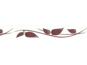 Samolepící bordura Fialové listy SB02-404, rozměry 5 cm x 10 m Samolepící bordury