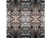 Šedo-hnědá abstraktní obrazová vliesová tapeta Z80078 Philipp Plein 300x300 cm Tapety Vavex - Tapety Zambaiti Parati - Philipp Plein