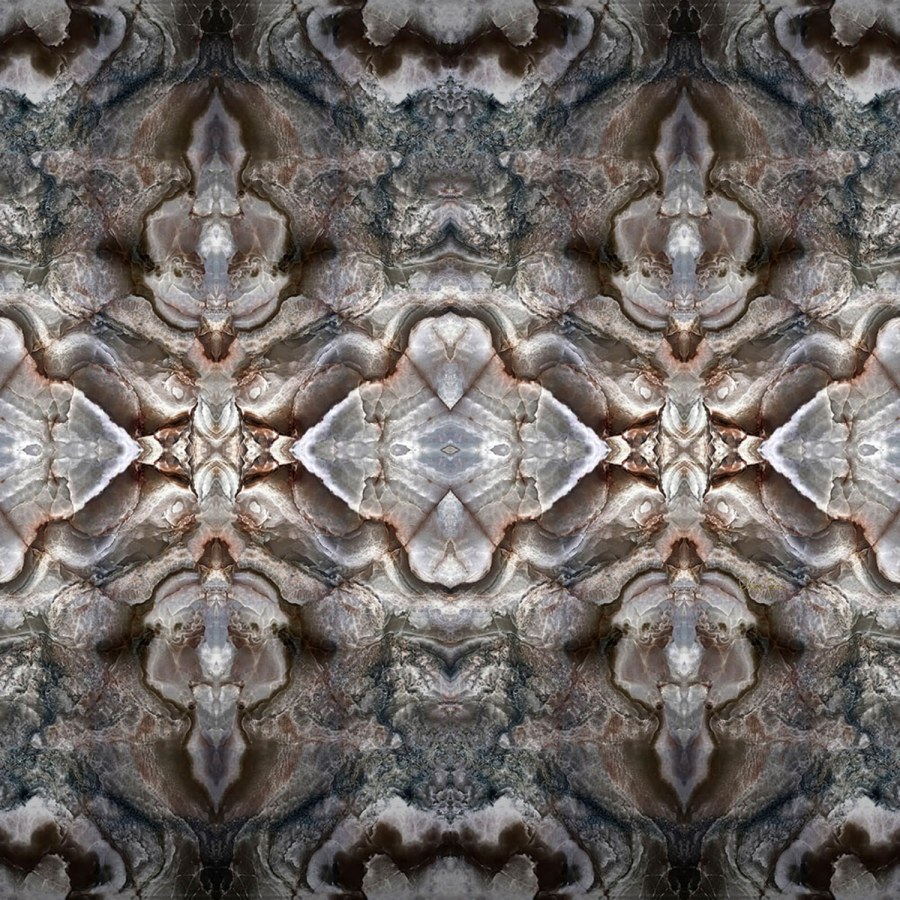 Šedo-hnědá abstraktní obrazová vliesová tapeta Z80078 Philipp Plein 300x300 cm - Philipp Plein