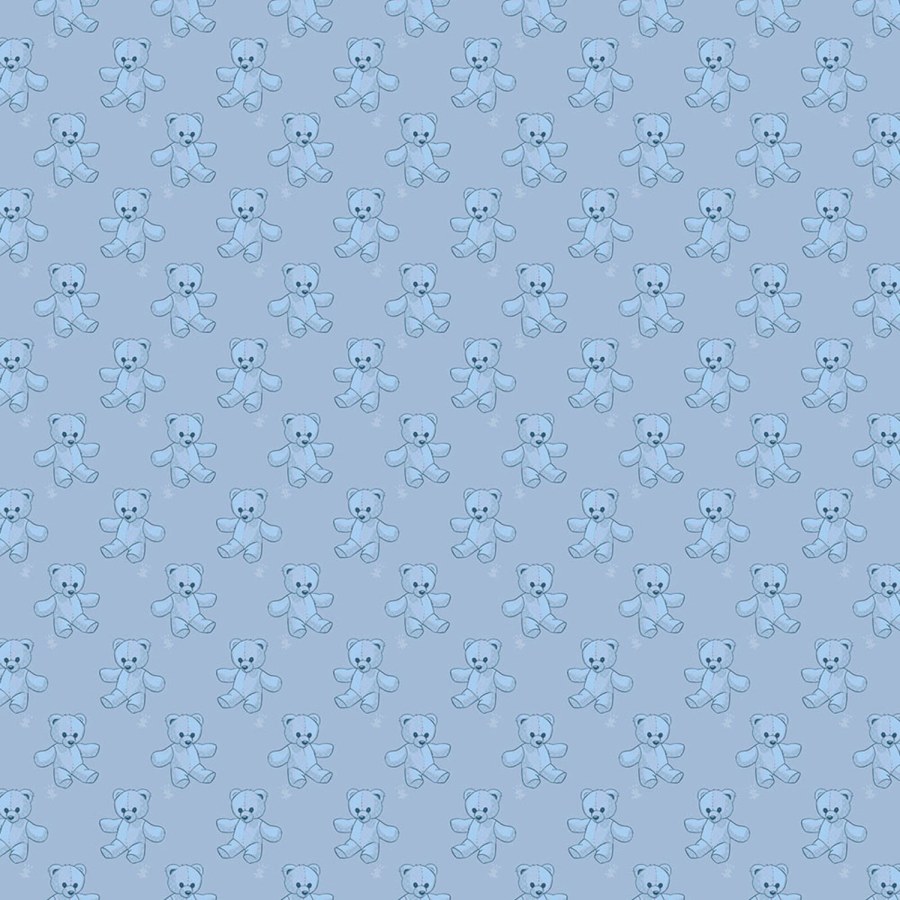 Modrá obrazová vliesová tapeta medvídci Z80094 Philipp Plein 300x300 cm - Philipp Plein