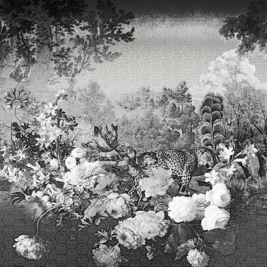 Květinová obrazová vliesová tapeta Z80088 Philipp Plein 300x300 cm - Philipp Plein