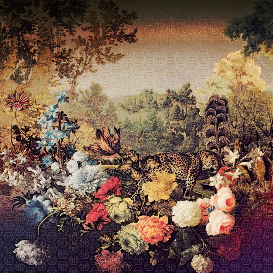 Květinová obrazová vliesová tapeta Z80087 Philipp Plein 300x300 cm - Philipp Plein