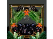 Obrazová vliesová tapeta s černými pantery Z80063 Philipp Plein 300x300 cm Tapety Vavex - Tapety Zambaiti Parati - Philipp Plein