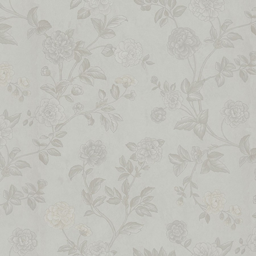 Bílá vliesová tapeta na zeď květiny Z66805 Satin Flowers - Satin Flowers