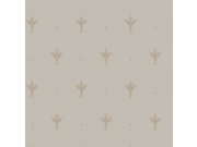 Béžová vliesová zámecká tapeta na zeď Z66849 Satin Flowers