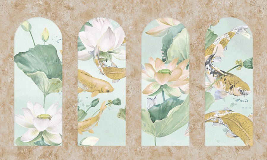 Vliesová obrazová tapeta Podloubí s vodní plochou Z66867 510 x 300 cm Satin Flowers - Satin Flowers
