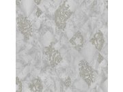 Luxusní šedá vliesová tapeta s metalickými ornamenty M31927 Magnifica Murella Tapety Vavex - Tapety Zambaiti Parati - Magnifica Murella