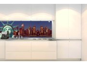 Samolepicí fototapeta do kuchyně KI-180-115 Socha svobody | 180 x 60 cm Samolepící fototapety - Na kuchyňskou linku