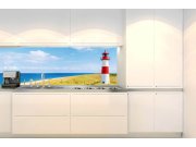 Samolepicí fototapeta do kuchyně KI-180-119 Maják na pláži | 180 x 60 cm