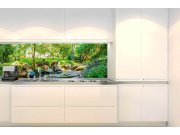 Samolepicí fototapeta do kuchyně KI-180-134 Botanická zahrada | 180 x 60 cm Samolepící fototapety - Na kuchyňskou linku