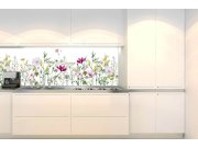 Samolepicí fototapeta do kuchyně KI-180-144 Květinový vzor | 180 x 60 cm Samolepící fototapety - Na kuchyňskou linku