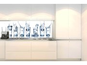Samolepicí fototapeta do kuchyně KI-180-162 Sklenice vody | 180 x 60 cm