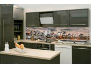 Samolepicí fototapeta do kuchyně KI-260-117 Noční Manhattan | 260 x 60 cm