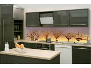 Samolepicí fototapeta do kuchyně KI-260-121 Kapky na pampelišce | 260 x 60 cm Samolepící fototapety - Na kuchyňskou linku