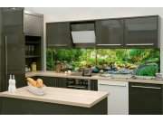 Samolepicí fototapeta do kuchyně KI-260-134 Botanická zahrada | 260 x 60 cm Samolepící fototapety - Na kuchyňskou linku