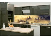 Samolepicí fototapeta do kuchyně KI-260-142 Lesní krajina | 260 x 60 cm Samolepící fototapety - Na kuchyňskou linku