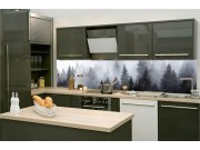 Samolepicí fototapeta do kuchyně KI-260-143 Mlha | 260 x 60 cm Samolepící fototapety - Na kuchyňskou linku