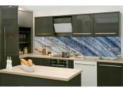 Samolepicí fototapeta do kuchyně KI-260-154 Žíhaný mramor | 260 x 60 cm Samolepící fototapety - Na kuchyňskou linku