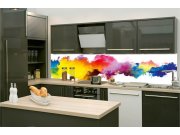 Samolepicí fototapeta do kuchyně KI-260-159 Barevný abstrakt | 260 x 60 cm Samolepící fototapety - Na kuchyňskou linku