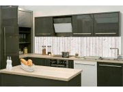 Samolepicí fototapeta do kuchyně KI-260-161 Stará dřevěná zeď | 260 x 60 cm