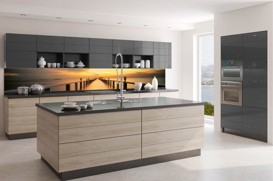 Samolepicí fototapeta do kuchyně KI-350-114 Dřevěný most | 350 x 60 cm Samolepicí fototapeta do kuchyně KI-350-114 Dřevěný most | 350 x 60 cm